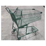 Large Green Shopping Cart
