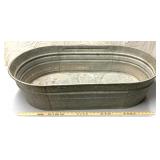 Large galvanize steel wash tub