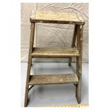 Wooden step ladder