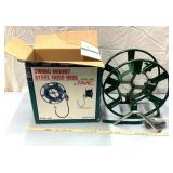 Swing mount steel hose reel