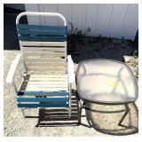 Lawn chair & patio end table