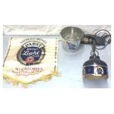 Paps blue ribbon lite and signage