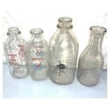 Milk/dairy glass bottles