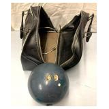 Bowling ball and bag/small crack