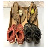Catchers mitt/softball glove/baseball shoes