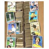 Baseball cards majority 1980s era some 70s