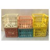 6 Plastic crates