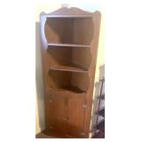 Corner shelving cabinet