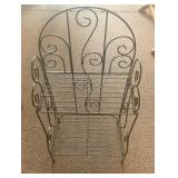 Metal decorative shelving