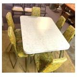 Retro kitchen table 6 matching chairs