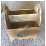 Country themed magazine rack