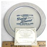 Hormel packers dairy brand red wing plate