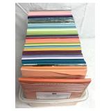 Colored card stock