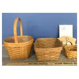 3 Longaberger Baskets