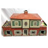 Vintage metal doll house/accessories