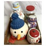 Snowman cookie jars