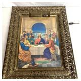 Religious lighted wall hanging