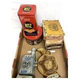 Decanters/tobacco boxes/tins