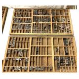 Vintage printer press lettering