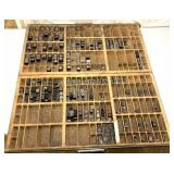 Vintage printer press lettering