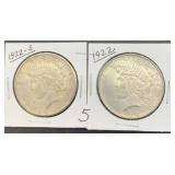 1922 & 1922-S Peace Dollars