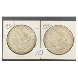 1921 & 1921-D Morgan Dollars