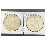 1923 & 1923-D Peace Dollars