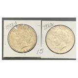1922 & 1922-S Peace Dollars