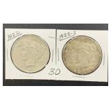 1922 & 1922-S Peace Dollars