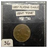 1857 Flying Eagle Cent "Fine"