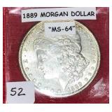 1889 Morgan Dollar "MS-64"