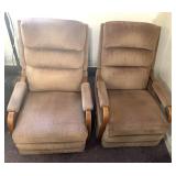 2 Reclining rocking chairs