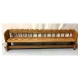 Oak shelf/quilt hanger approximately 41"  wide