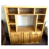 Large wooden entertainment center