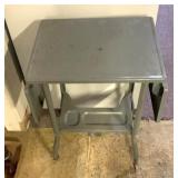 Small metal portable dropleaf stand