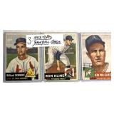 (3) 1953 Topps Baseball Cards