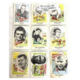 (9) - 1961 Nu-Cards, Inc. College Football Cards