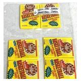 (6)- Packs of 1990 Fleer Basketball Cards