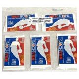 (5)- Packs of 1989 NBA Hoops Basketball Cards