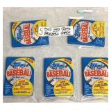 (5)- Packs of 1989 Topps Baseball Cards