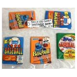 (5)- Packs of 1990 Topps & Fleer & Donruss -