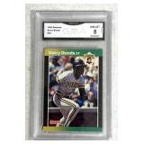 Graded 1989 Donruss Barry Bonds NM-MT 8