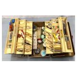 Tacklebox and fishing related items