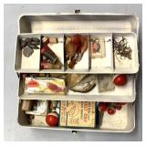 Tacklebox and fishing related items