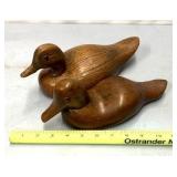 Wooden ducks