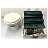 Fishing tackle box/bait bucket