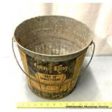 Galvanize steel pale/advertising corn king