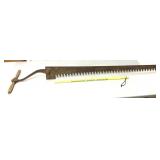 Vintage ice saw/weighed 5 foot long