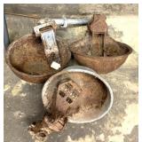 3 Vintage waterers
