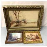 3 Framed nature prints